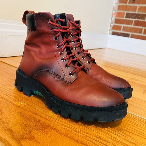 Coach Men's Citysole Leather Boot Size 9 D - Picture 1 of 16